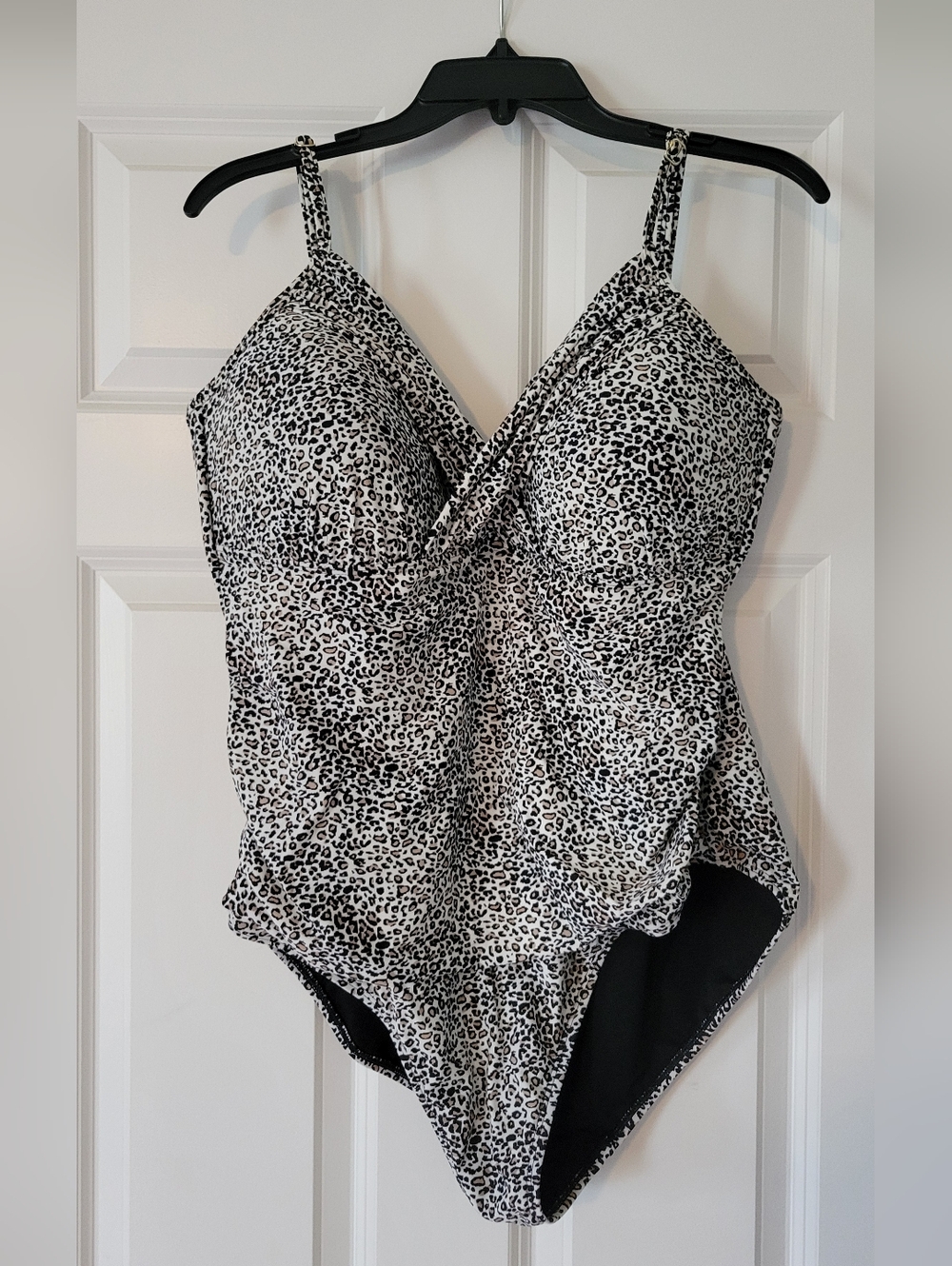 Black & White Leopard One-Piece Swimsuit